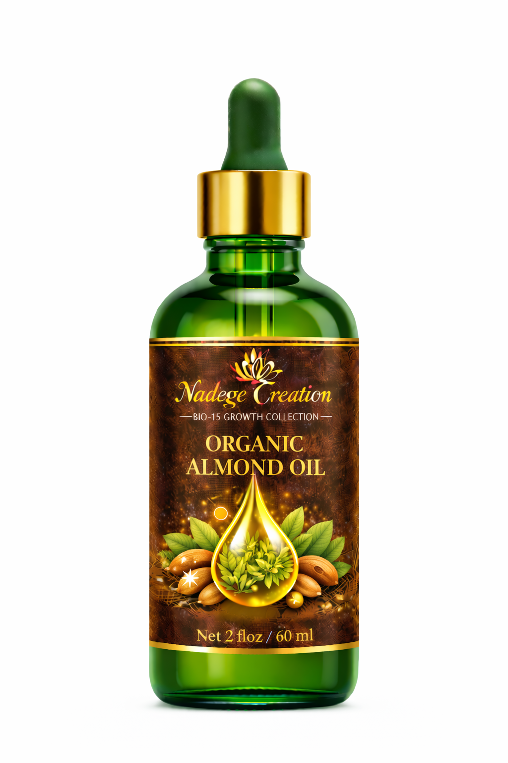 Organic Almond Oil  Bio-15 Collection by Nadege Creation