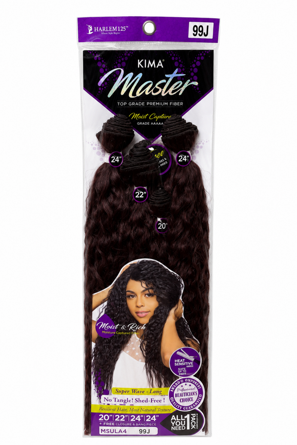 KIMA Master Super Wave – Color 99J | Premium Moist Capture Fiber Hair