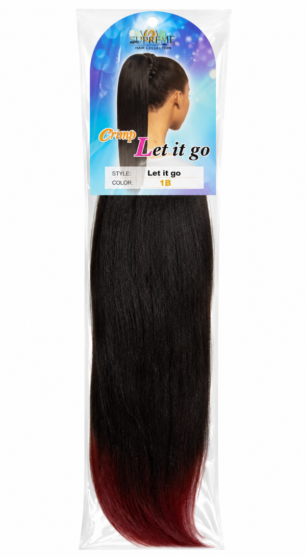 EZ-UP "Let It Go" Hair Extension – Premium Straight Ponytail Hair Piece
