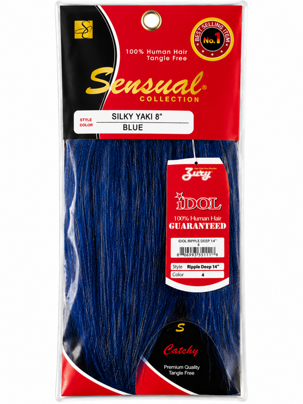 Sensual Collection Silky Yaki 8" – Blue