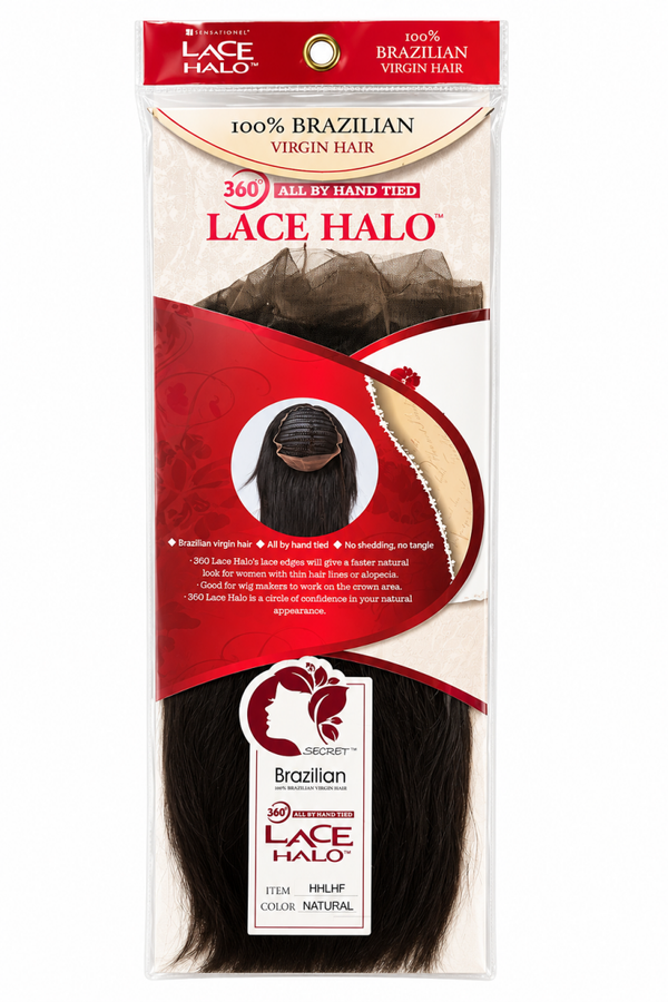 360 Lace Halo – 100% Brazilian Virgin Hair | All Hand-Tied