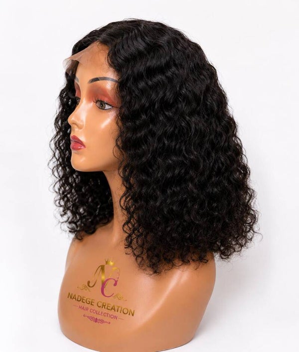 14” Natural Water Wave Wig
