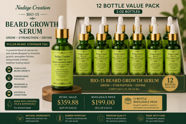 Bio-15 Beard Growth Serum – Wholesale 2oz and 4oz