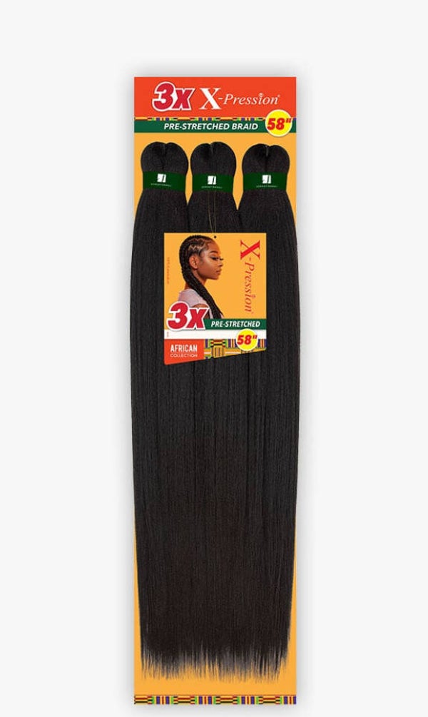 3X X-PRESSION PRE-STRETCHED BRAID 58″