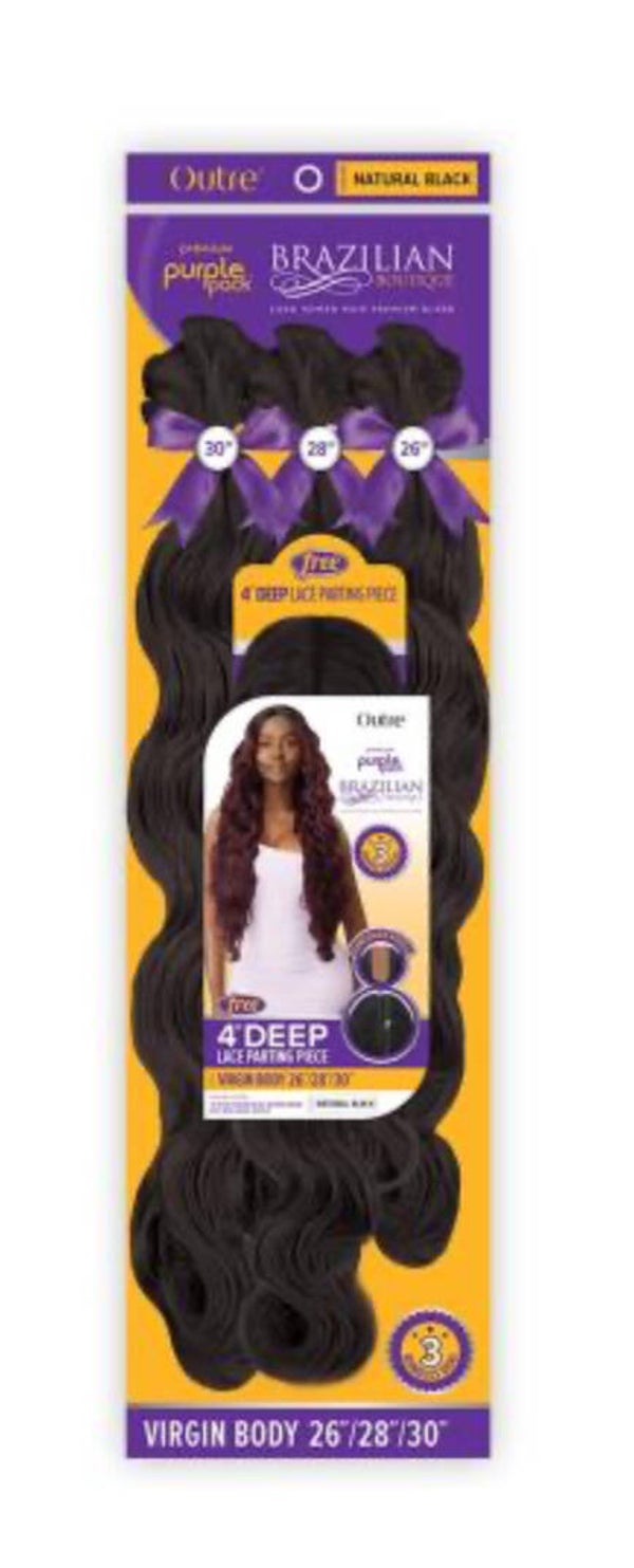 Human Hair Blend Weave Premium Purple Pack Brazilian Boutique Virgin deep