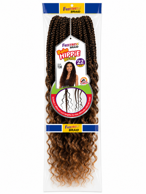 Freetress Boho Hippie Braid – 22" | Color T30