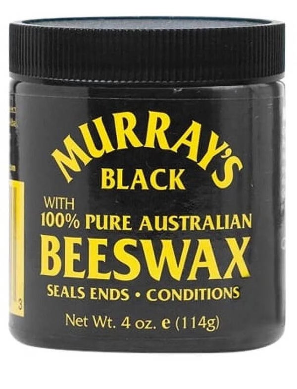Murrays With 100% Pure Australian Beeswax, Black For Hair 4 oz