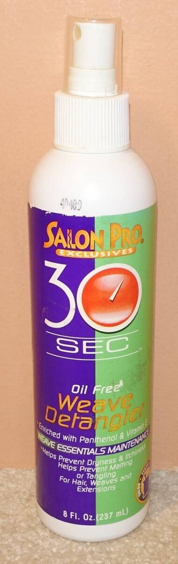 SALON PRO Exclusives 30 SEC Weave Hair & Extensions Detangler Maintenance 8 Oz