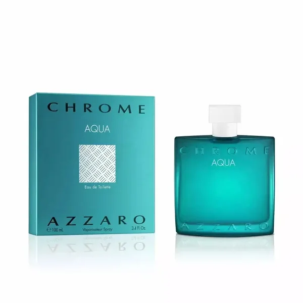 Azzaro Chrome Aqua Eau de Toilette for Men 3.4 Fl Oz/ 100 ML Spray