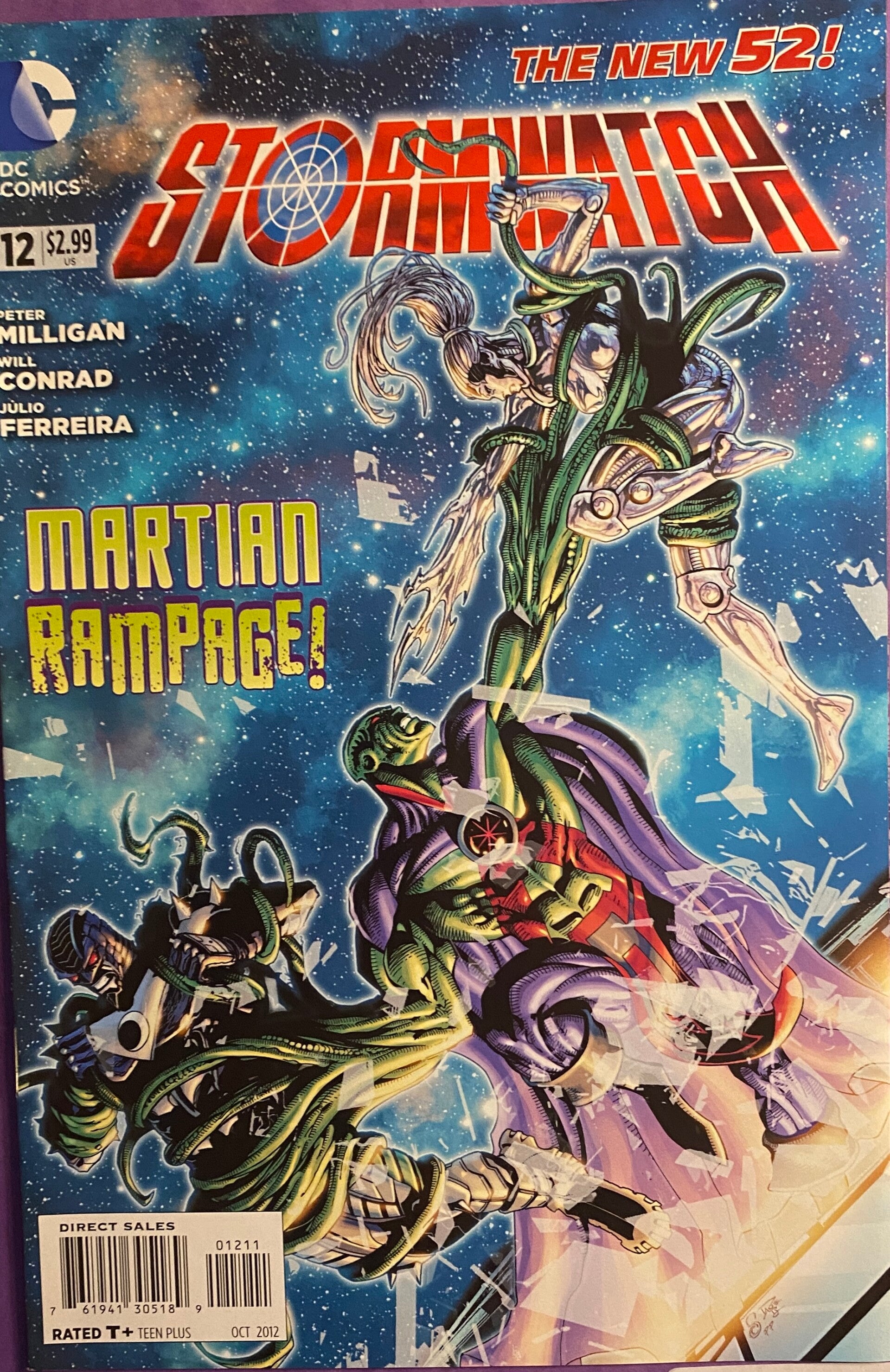 STORMWATCH #12 (2012) DC Comics - The New 52 Martian Rampage!