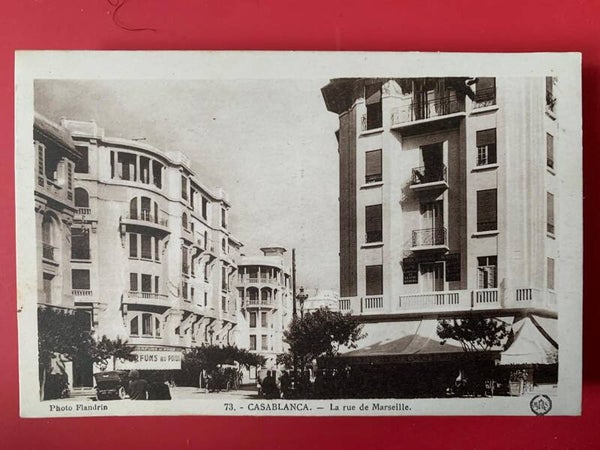 🇲🇦 CASABLANCA – La Rue de Marseille | Rare Photo Flandrin n°73 | THE COLLECTOR