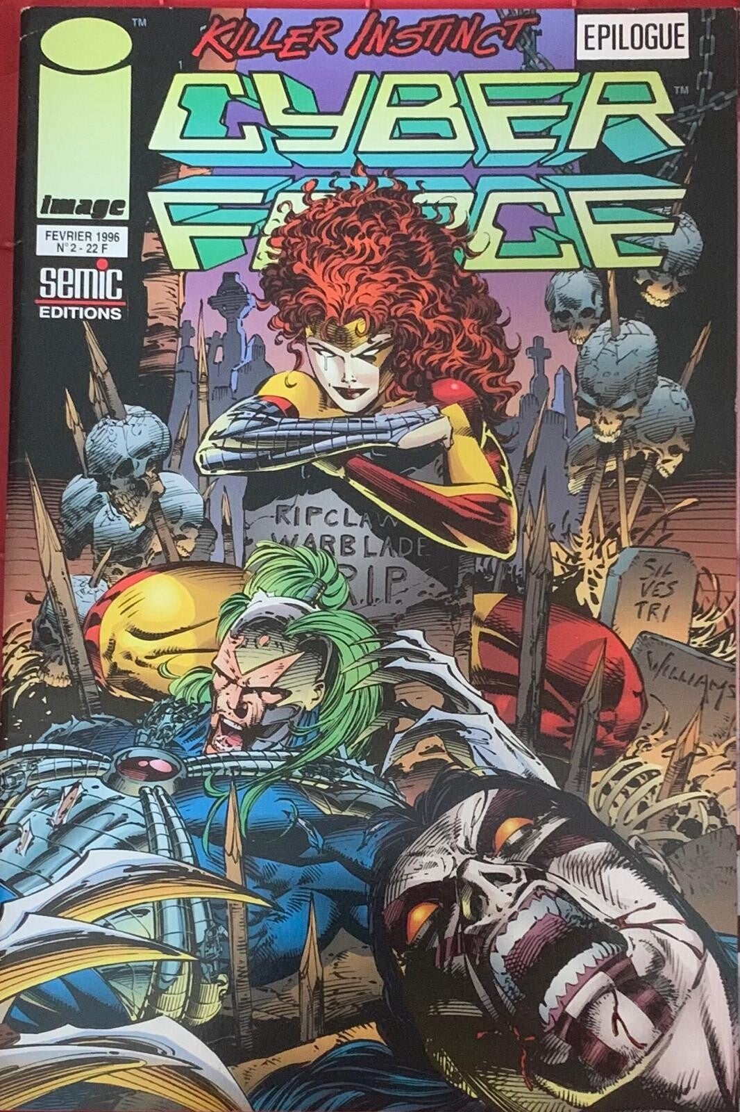🇫🇷 📖 CYBERFORCE Collection Image #02 Killer Instinct Epilogue Comic Book 1996 Semic Editions NM THE COLLECTOR