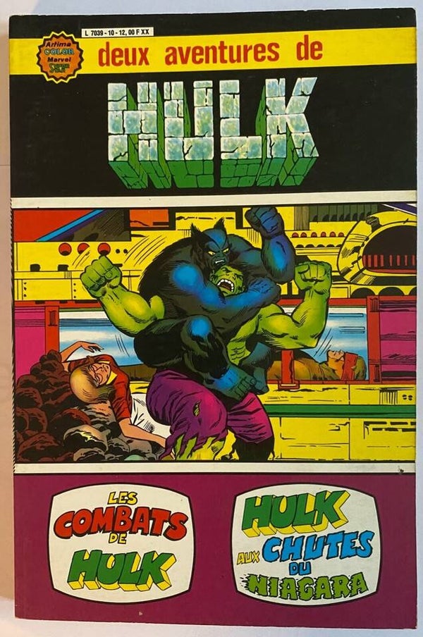 HULK RECUEIL 10 - LES COMBATS DE HULK - COMICS MARVEL SUPER STAR AREDIT 1980
