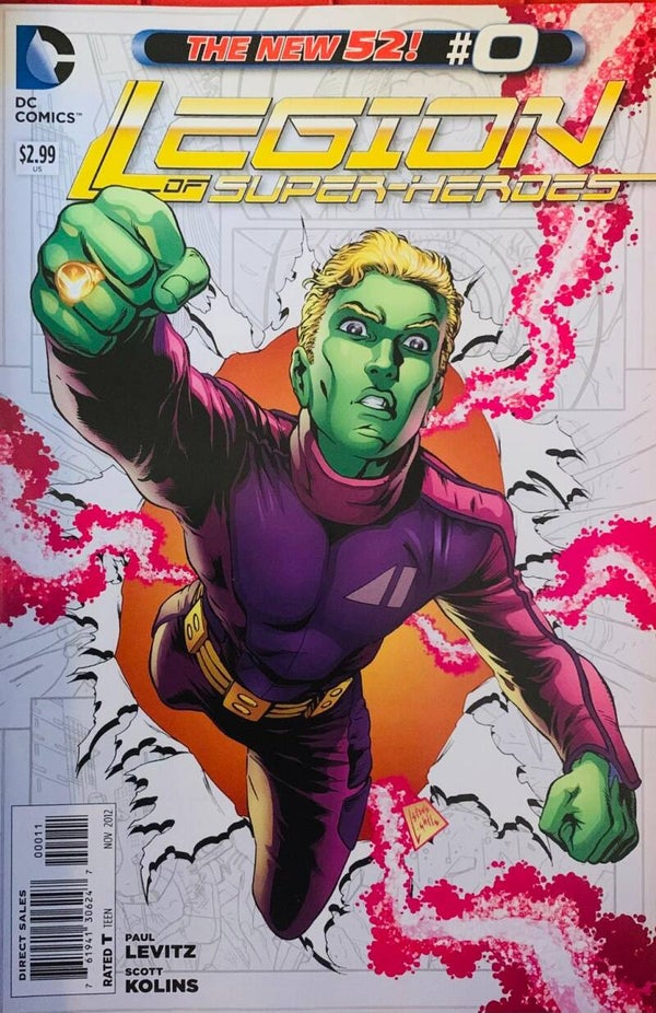 🇺🇸 💿 LEGION OF SUPER-HEROES The New 52! #0 Comic Book 2012 DC Comics NM THE COLLECTOR