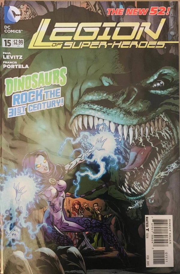 🇺🇸 💿 LEGION OF SUPER-HEROES The New 52! #15 Comic Book 2013 DC Comics NM THE COLLECTOR