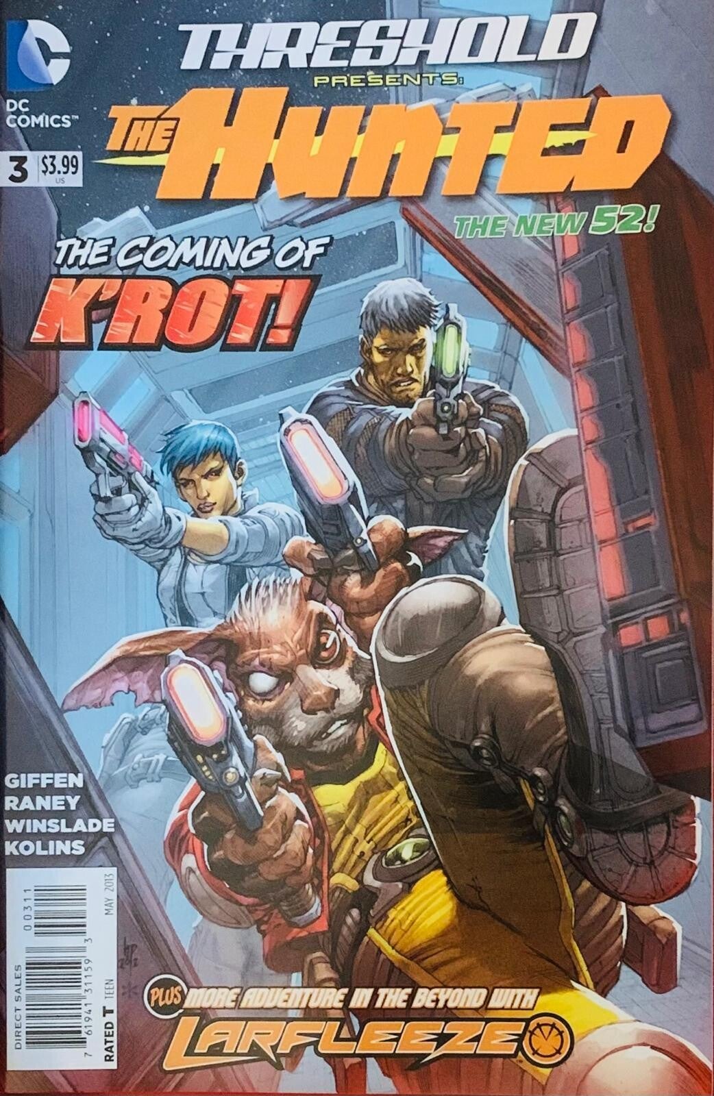 🇺🇸 💿 THRESHOLD Presents: The Hunted The New 52! #3 Comic Book 2013 DC Comics NM THE COLLECTOR
