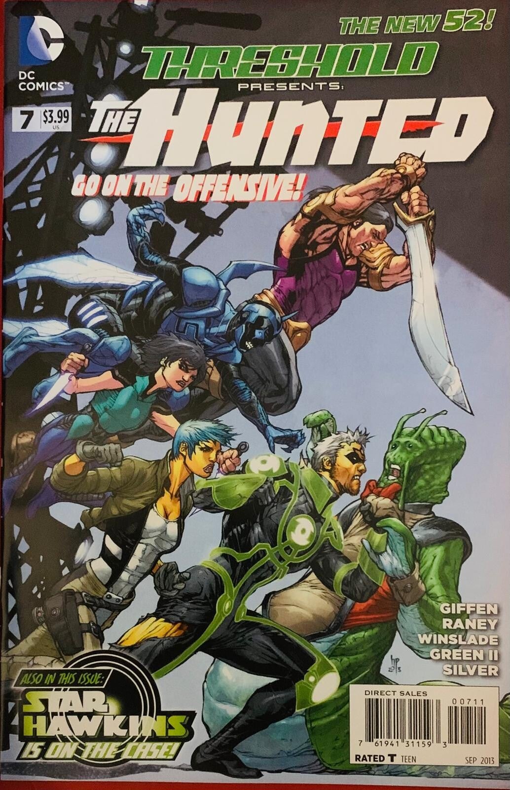 🇺🇸 💿 THRESHOLD Presents: The Hunted The New 52! #7 Comic Book 2013 DC Comics NM THE COLLECTOR