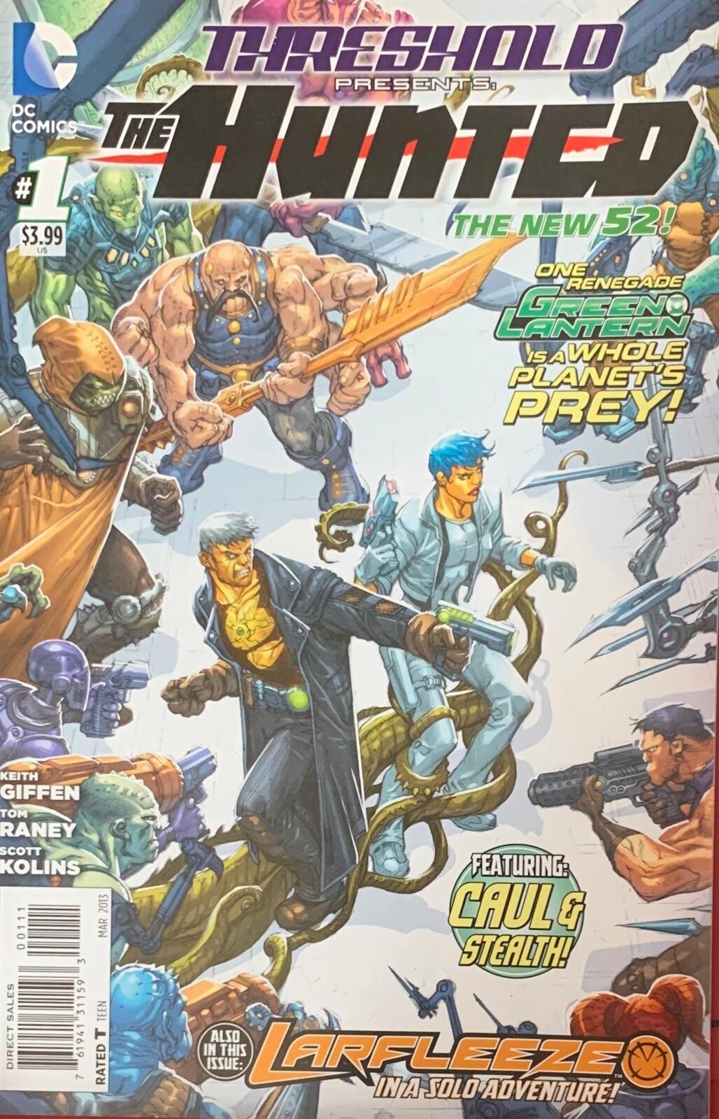 🇺🇸 💿 THRESHOLD Presents: The Hunted The New 52! #01 Comic Book 2013 DC Comics NM THE COLLECTOR