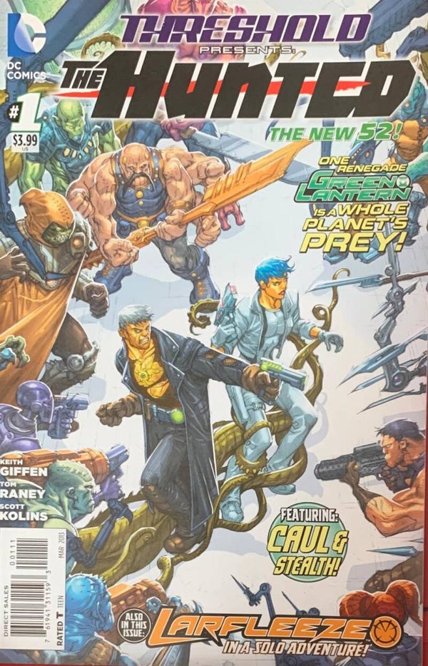 🇺🇸 💿 THRESHOLD Presents: The Hunted The New 52! #01 Comic Book 2013 DC Comics NM THE COLLECTOR
