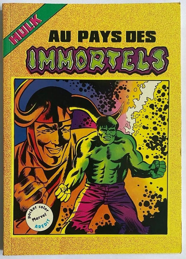 Hulk Marvel Pocket Color N°4 Arédit Artima 1983 BD Comic La Proie de l'Ombre
