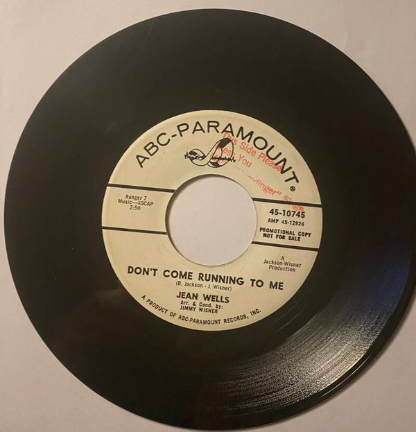 Jean Wells - The Jean Wells Trio -Don't Come Running To Me