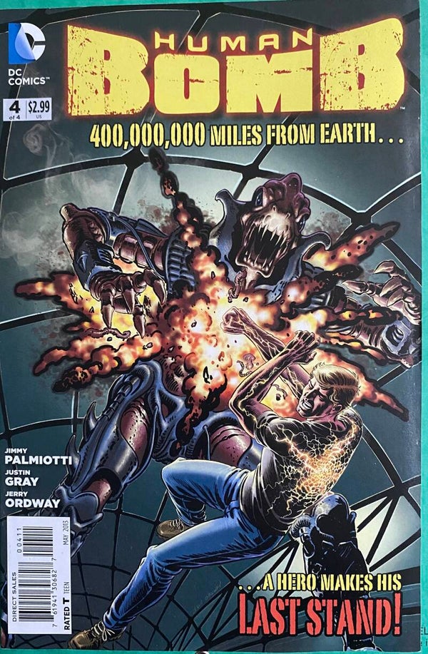 Human Bomb N°4 400,000,000 Miles From Earth A Héro Make His Last Stand! Dc Comics
