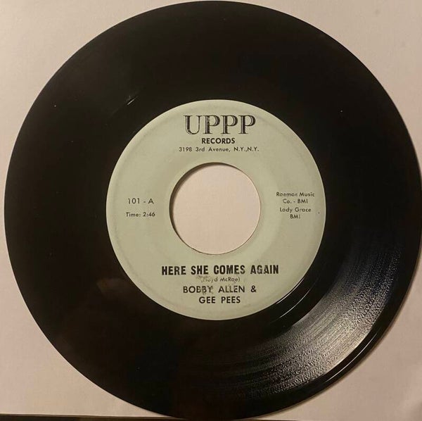 Bobby Allen & Gee Pees Here She Comes Again /The Ya Ya Song