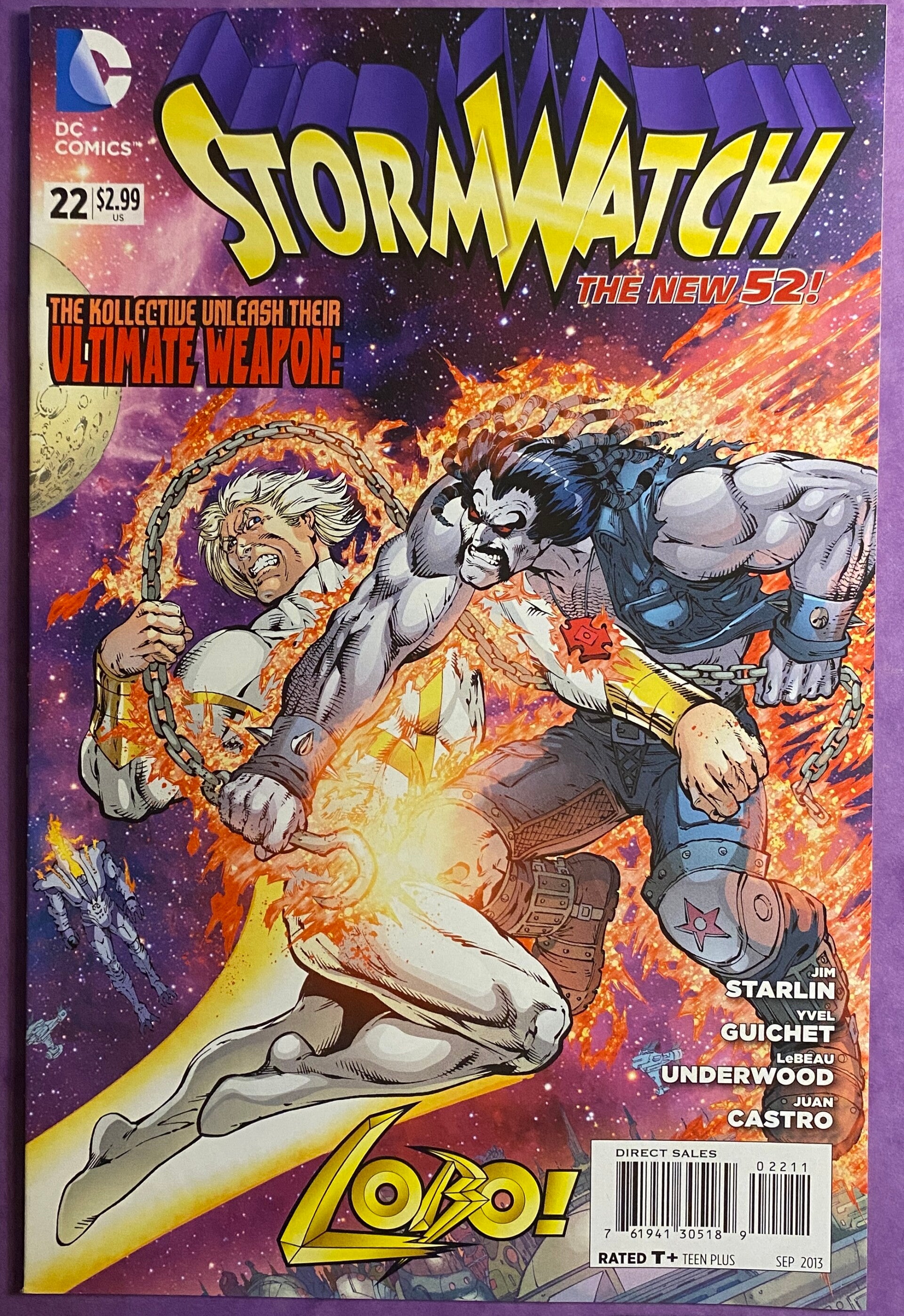 STORMWATCH #22 (2013) DC Comics The New 52!  Guest Star LOBO !