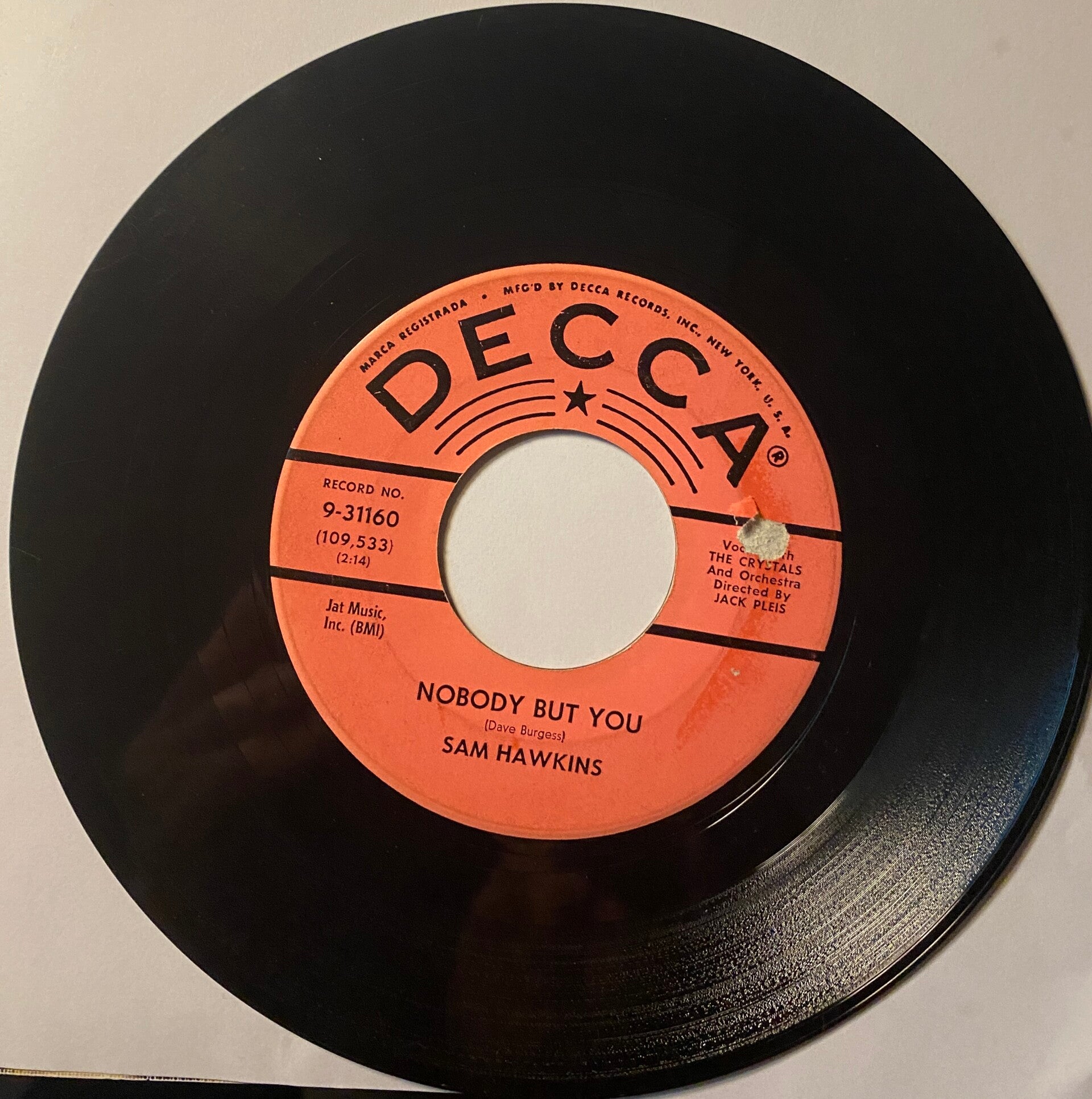 Sam Hawkins Nobody But You