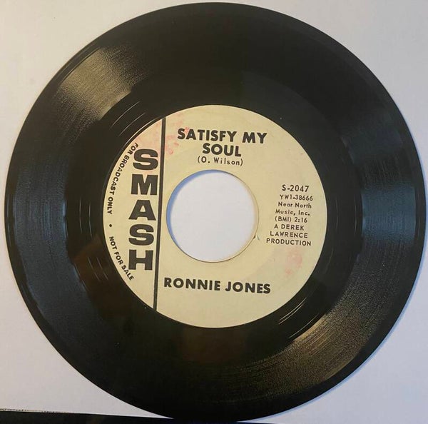 Ronnie Jones Satisfy My Soul/ My Only souvenir