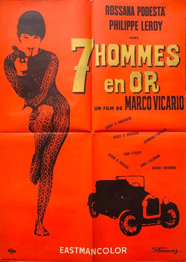 Affiche Cinéma Ancienne 7 Hommes en Or 1965 Rossana Podestà Vicario | The Collector