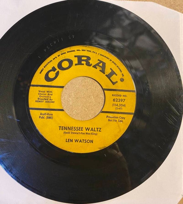 Len Watson Tennessee Waltz - Dancing With Your Memory