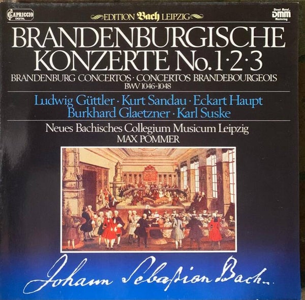 Concertos Brandebourgeois n° 1, 2 et 3 (BWV 1046-1048) de Johann Sebastian Bach.