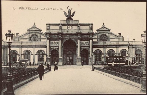 CPA Bruxelles La Gare du Midi