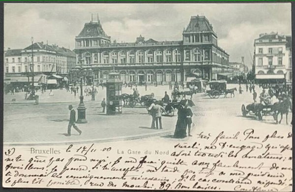 CPA Bruxelles La Gare du Nord