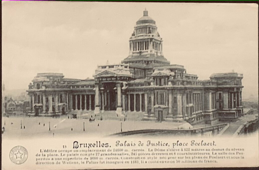 CPA Bruxelles Palais de Justice Place Poelaert