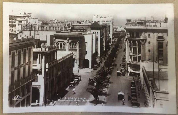 CPA CASABLANCA Boulevard de la gare