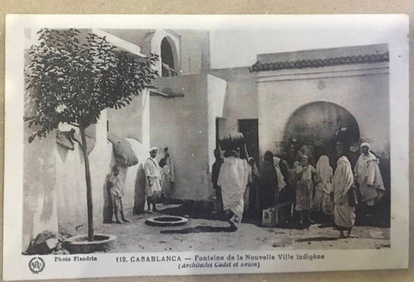 CPA CASABLANCA Fontaine dela nouvelle ville Indigène