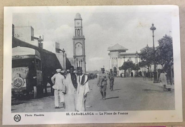 CPA CASABLANCA La Place de France.