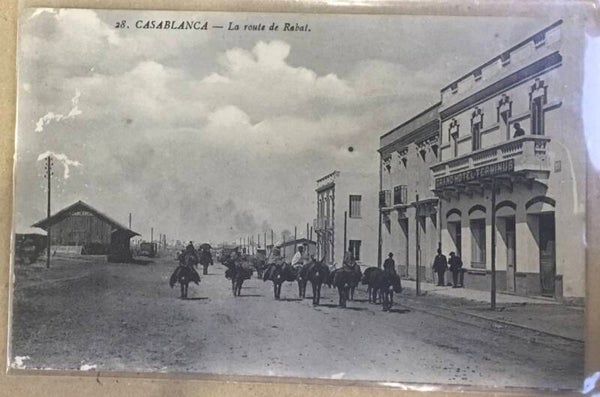 CPA CASABLANCA La route de Rabat