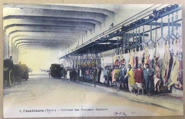 CPA CASABLANCA (Maroc) Interieur des Nouveaux Abattoirs
