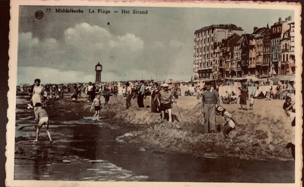 CPA en couleur  Middelkerke la plage
