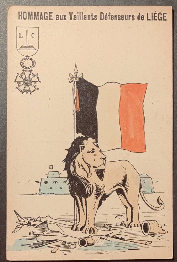 CPA Hommage aux Vaillants Défenseurs de Liège