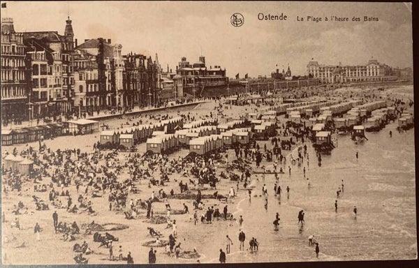 CPA Ostende à l'heure des Bains