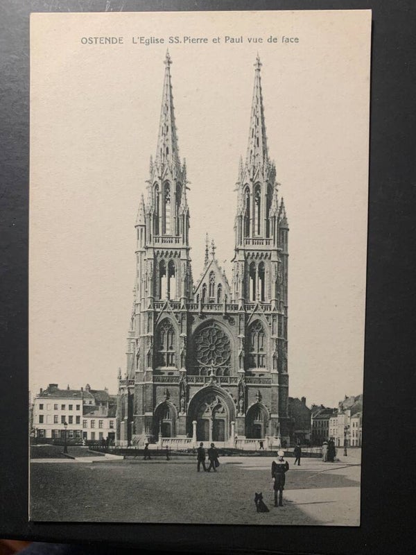 CPA Ostende L'Eglise SS Pierre et Paul vue de face