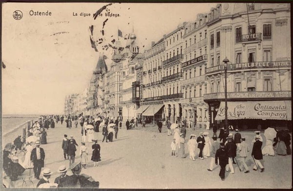 CPA Ostende La digue et le Bodega