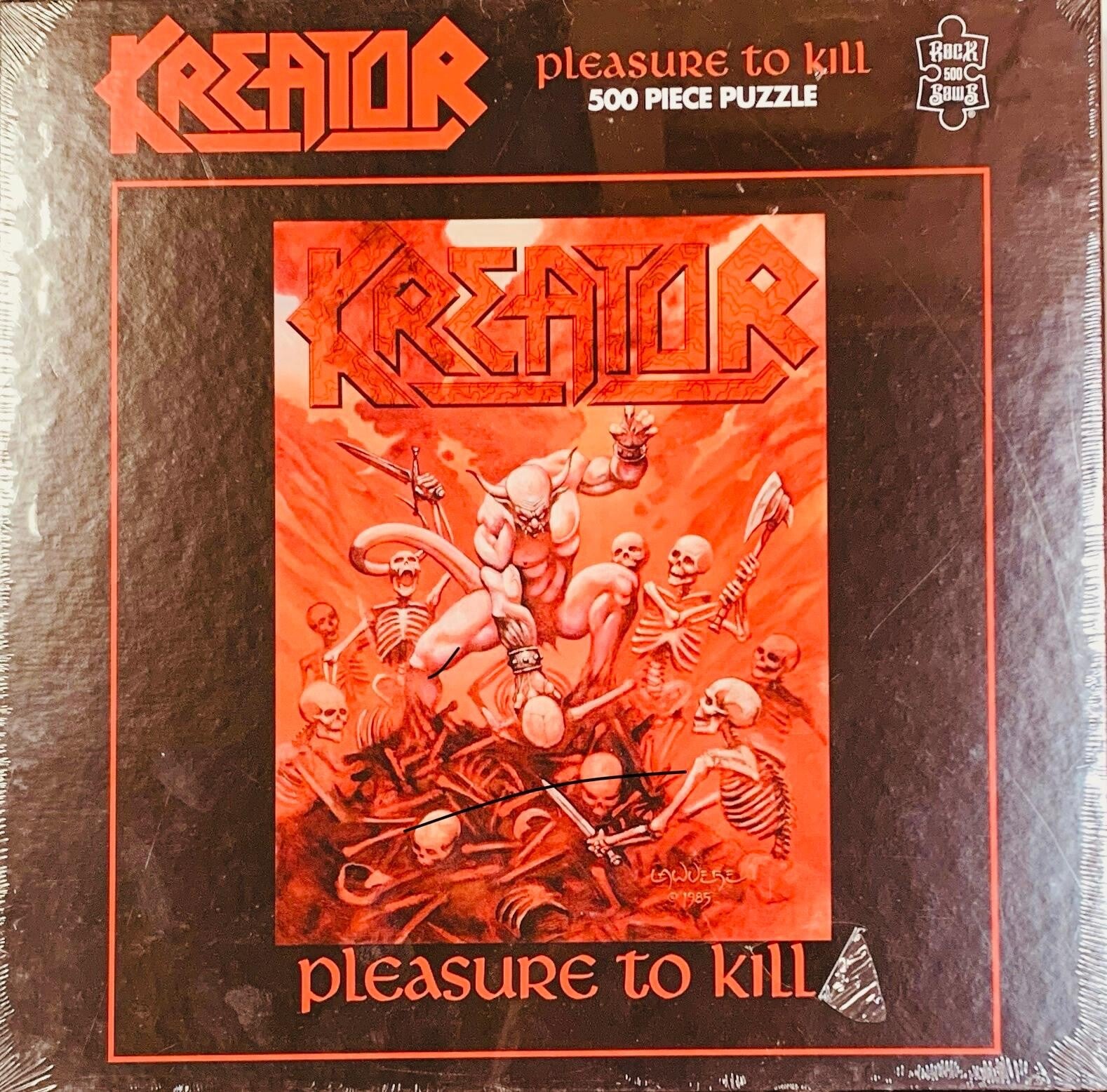🇩🇪 KREATOR – Pleasure to Kill [500 Piece Puzzle] [Rock Saws] [NEW / SEALED] THE COLLECTOR