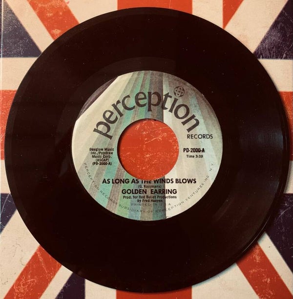 🔲 GOLDEN EARRING As Long As The Winds Blow 7" Vinyl 1970 Perception US ORIGINAL Excellent (EX) THE COLLECTOR
