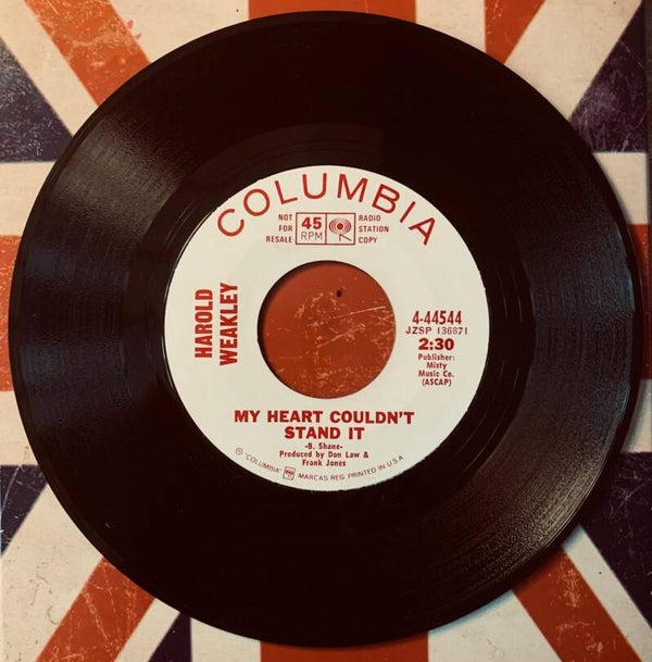 🔲 HAROLD WEAKLEY My Heart Couldn't Stand It 7" Vinyl 1968 Columbia PROMO Excellent (EX) THE COLLECTOR