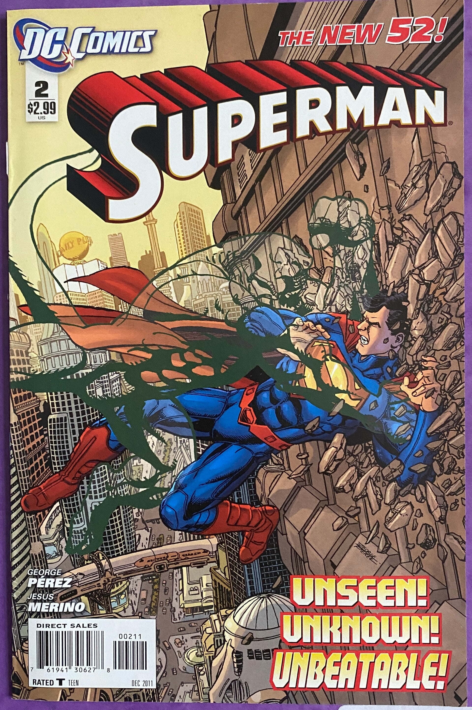SUPERMAN #2 (2011) DC Comics - The New 52 - George Pérez - Jesus Merino